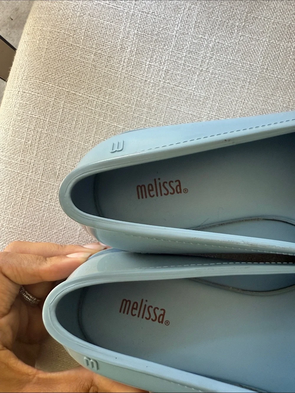 Melissa Royal Platform Loafer Powder Blue Chunky Lug Sole RARE!!